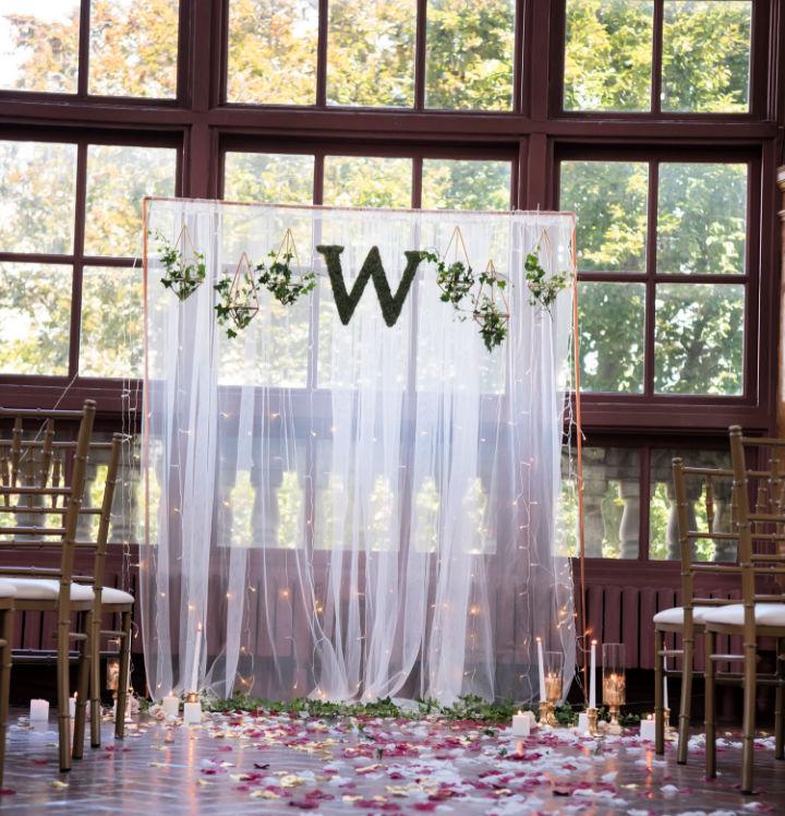 DIY Wedding Ceremony Backdrop