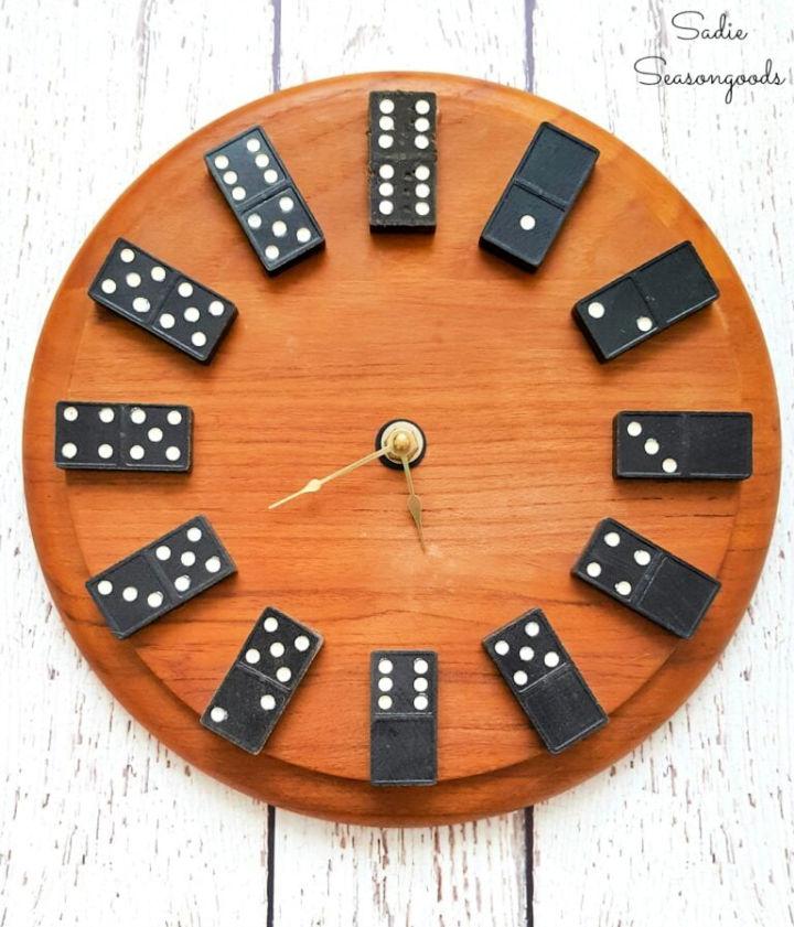 Domino Clock As Playroom Wall Decor
