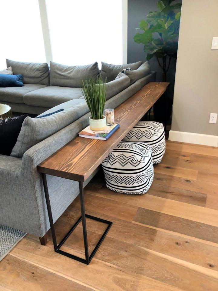 Sofa Table Plans to Build your own Behind Couch Table