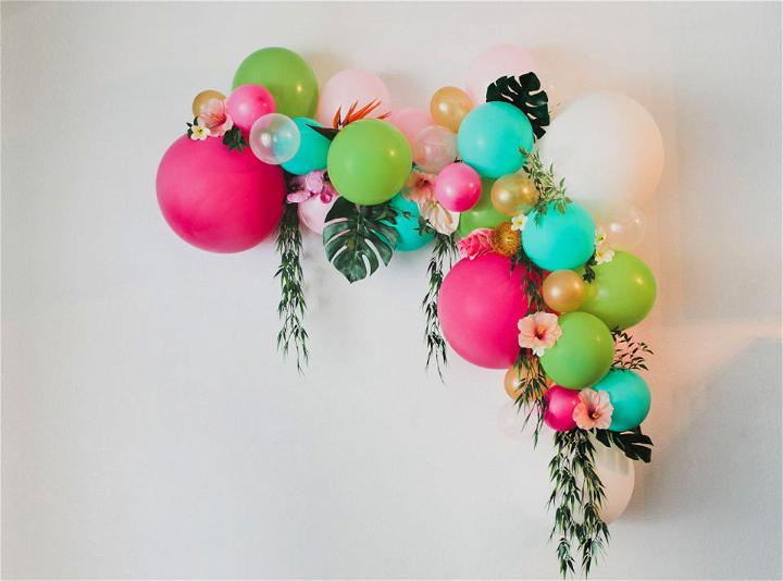 Easy DIY Floral Balloon Arch