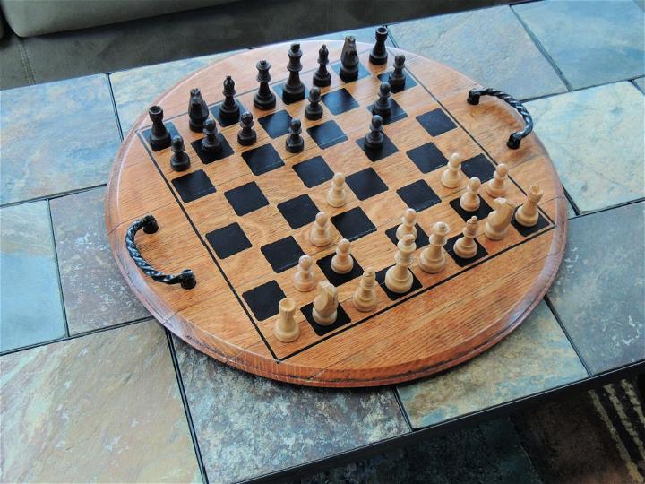 Elegant Chess Board Tray