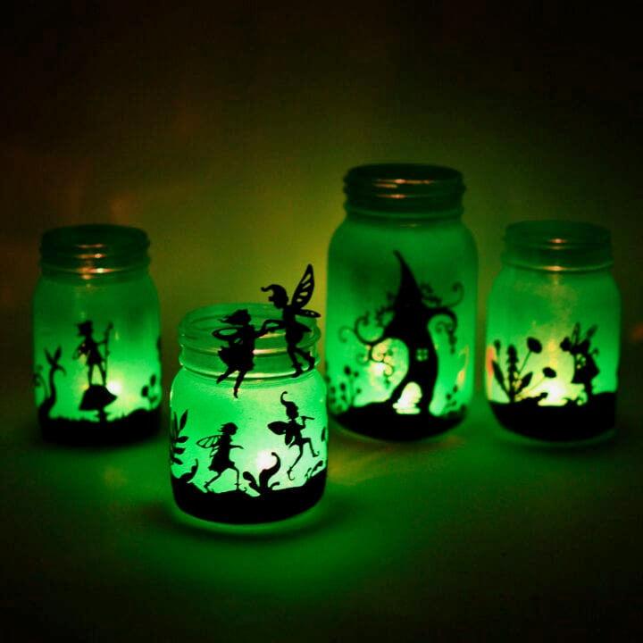 Fairy Lanterns from Mason Jars