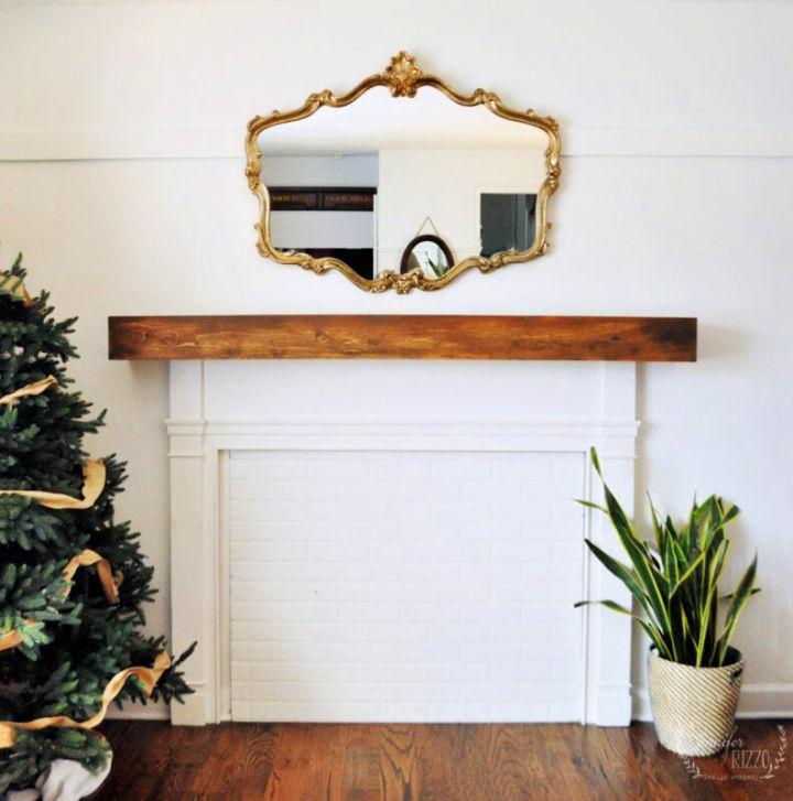 Faux Beam Fireplace Mantel Cover