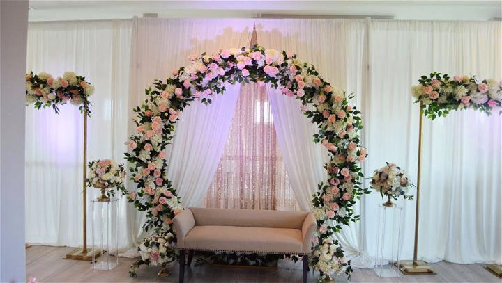 Floral Arch Stage Decor