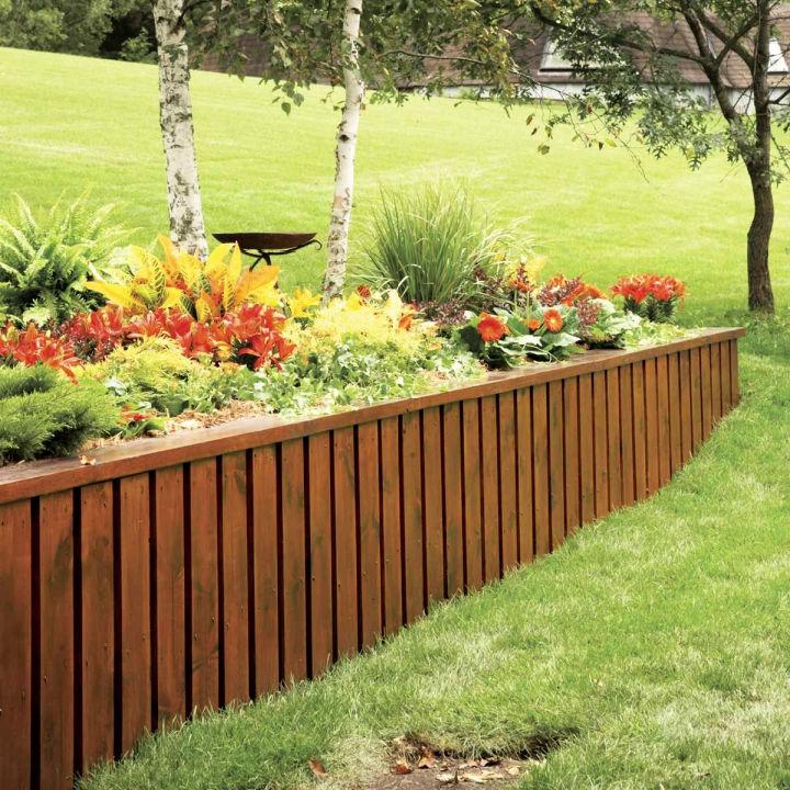 Flower Bed Retaining Wall