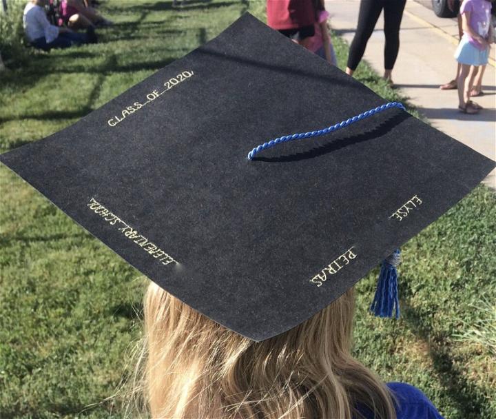 Graduation Cap Using Kraft Tex Paper Fabric