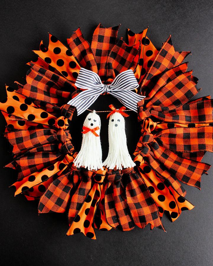 Halloween Ribbon Wreath