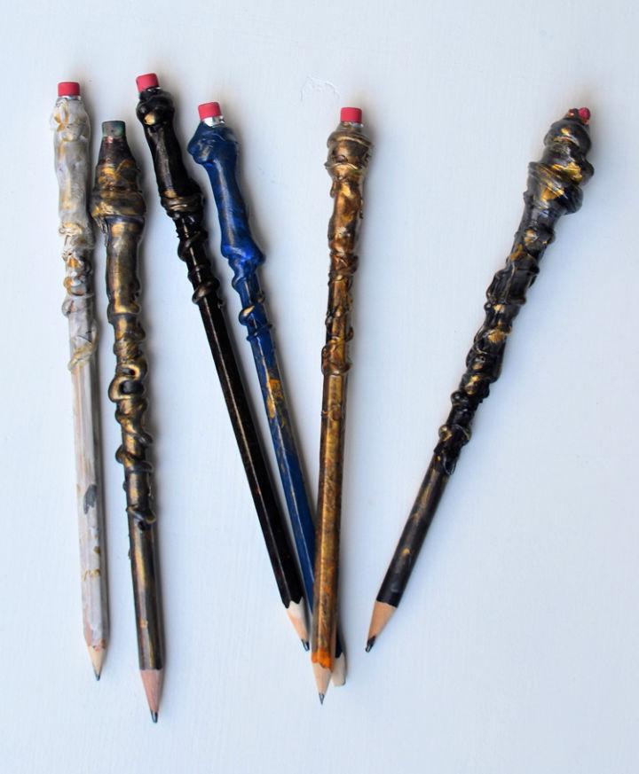 Harry Potter Wands Out of Pencils
