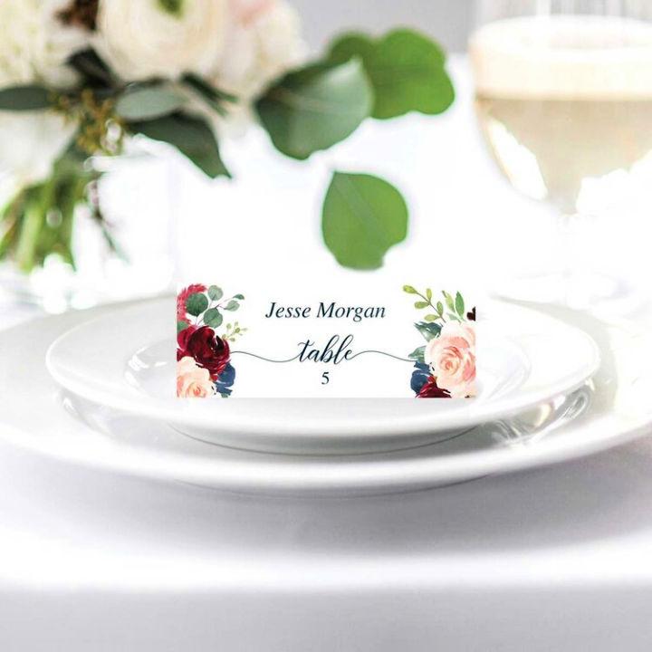 How To Make Wedding Place Cards
