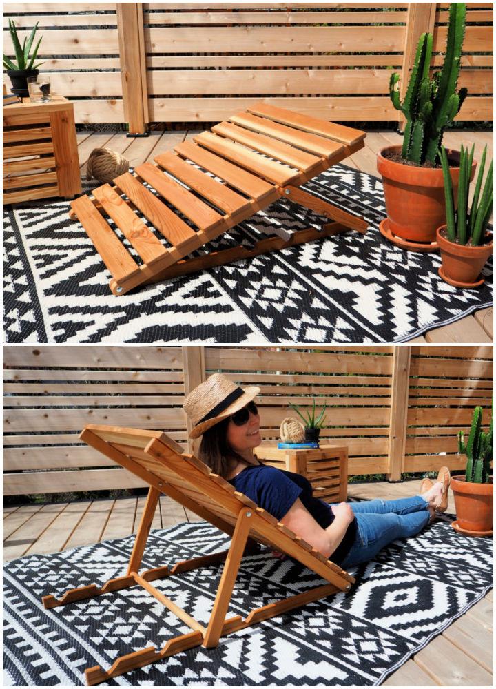 Foldable Outdoor Chaise Lounge
