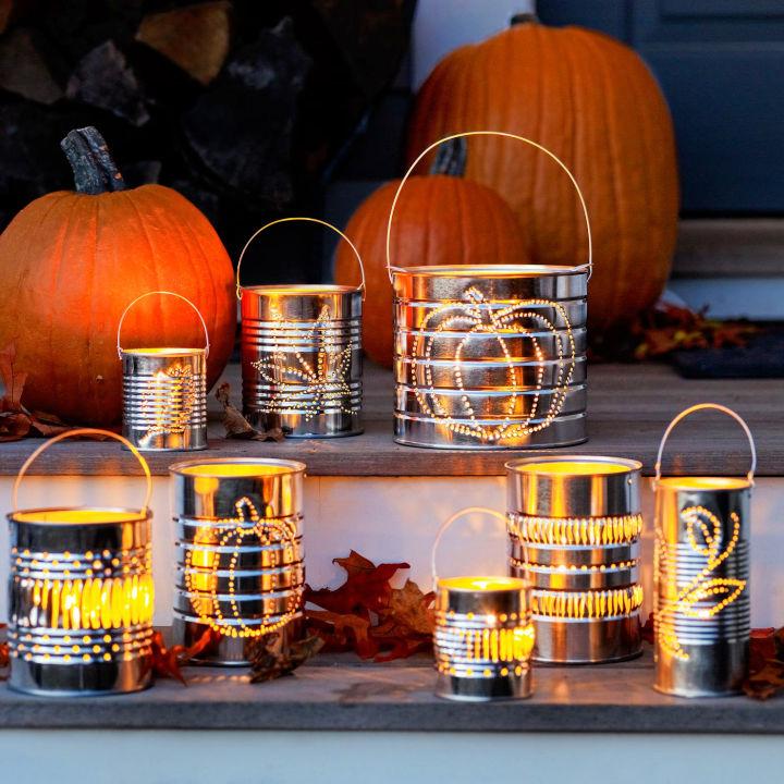 How to Create Tin Can Lanterns