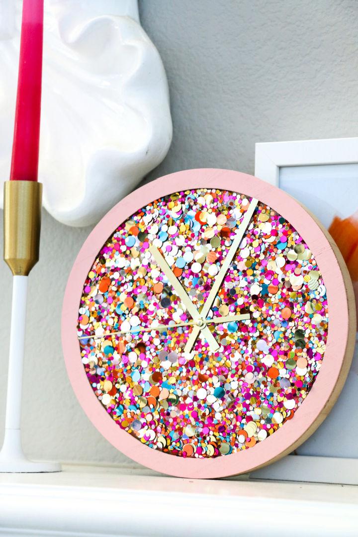 How to Make A Confetti Clock