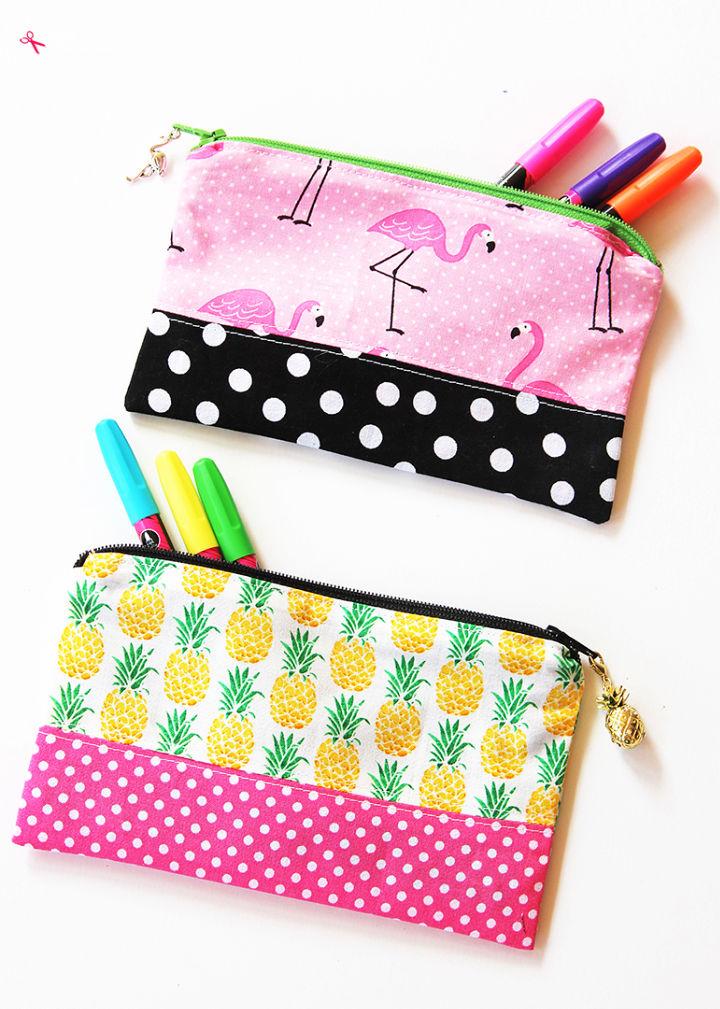 How to Make Zipper Pencil Pouch