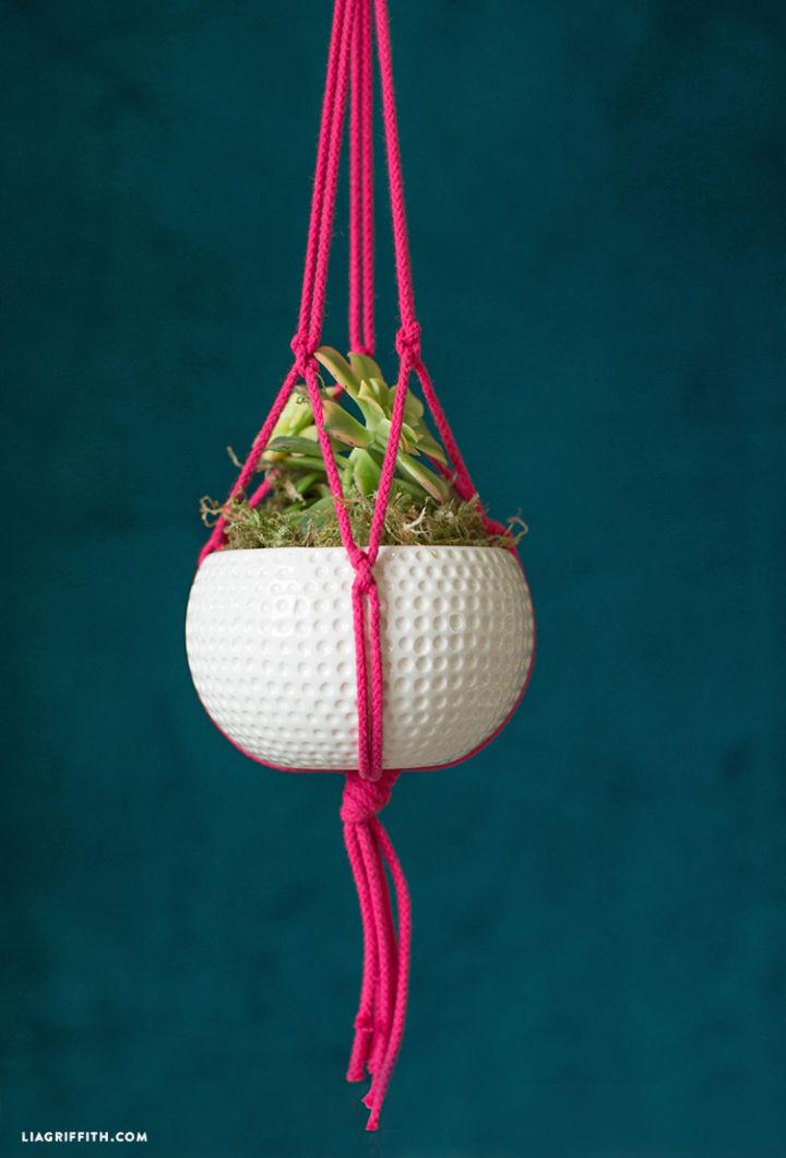 Make a Macrame Plant Hanger Instruction