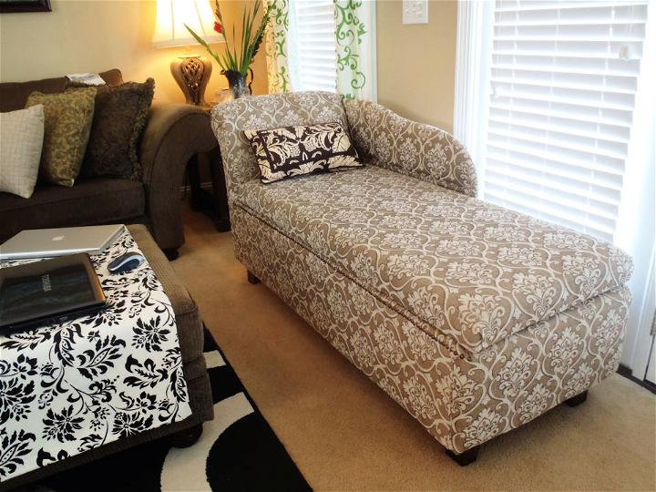 Indoor Storage Chaise Lounge