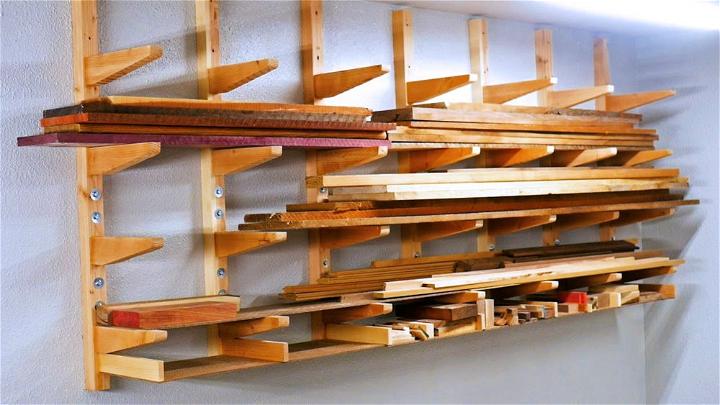 Lumber Rack with Scrap Storage
