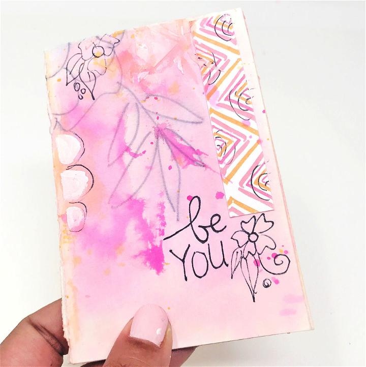 Make A Mini Art Journal From Scratch