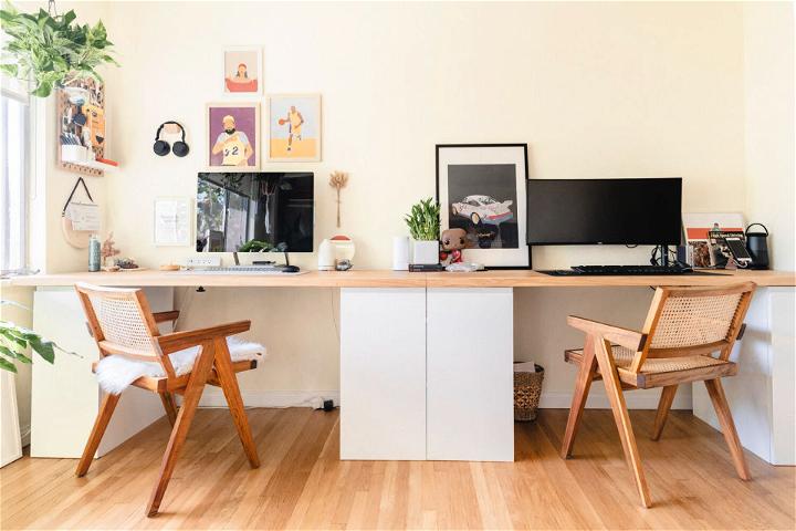 Make Your Own Ikea Long Desk