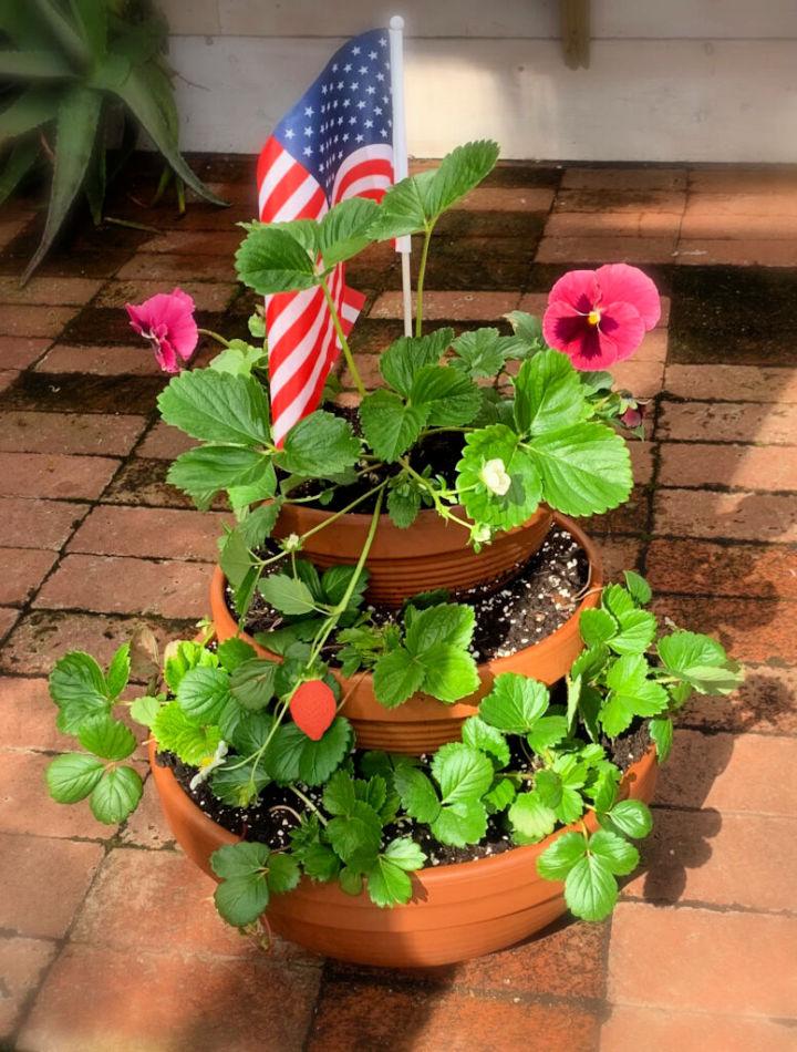 Memorial Day Strawberry Planter