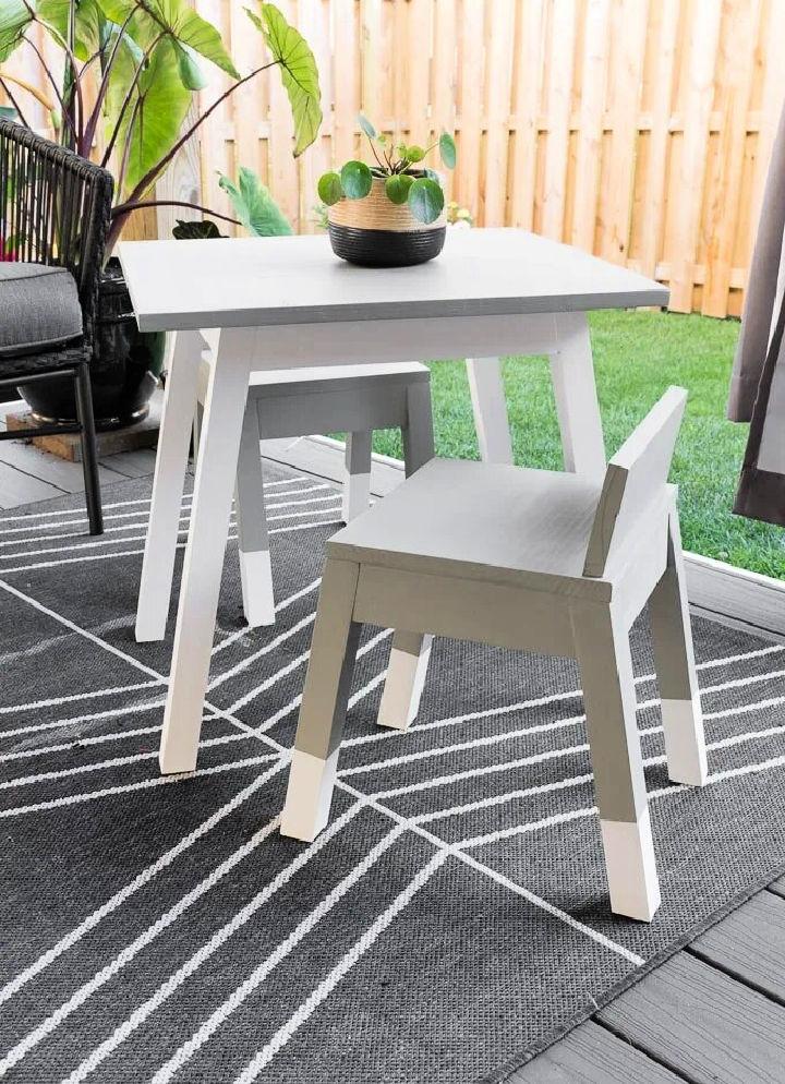 Modern Outdoor Kids Table for Under $25