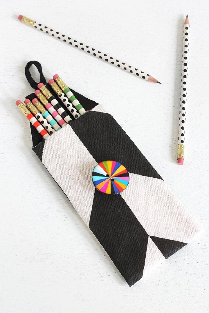 No Sew Print Pencil Case