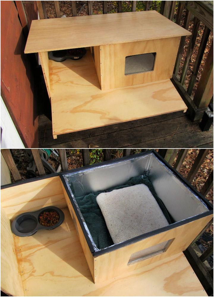 Homemade cat houses outlet for outside