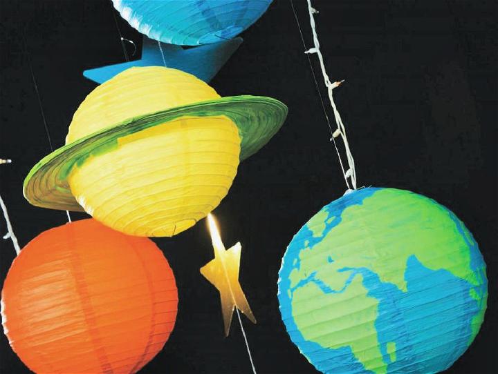 Paper Lantern Planets Decor Idea