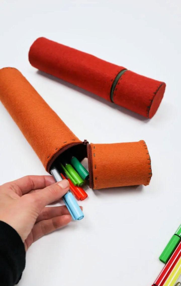 Pencil Case Out of Toilet Rolls