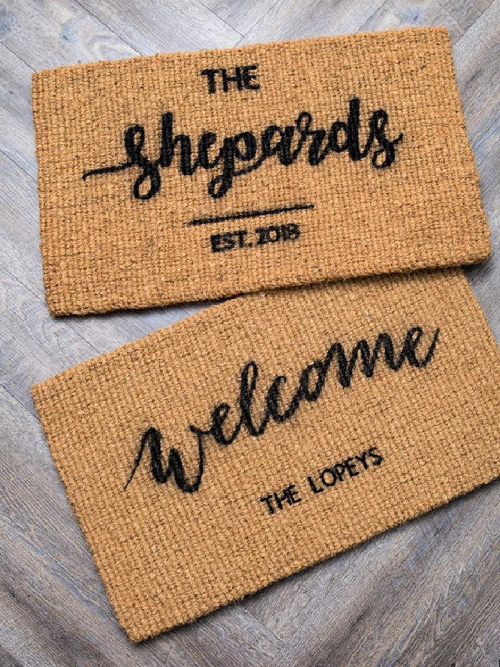 Personalized Doormats with Cricut Maker
