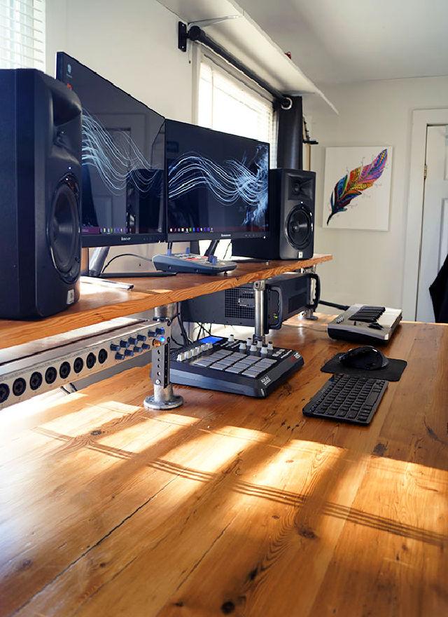 Reclaimed Wood Studio Desk