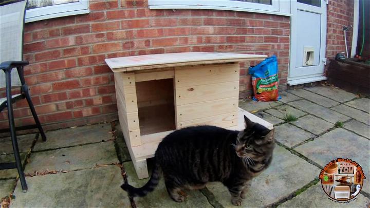 Recycled Plywood Pallet Cat House