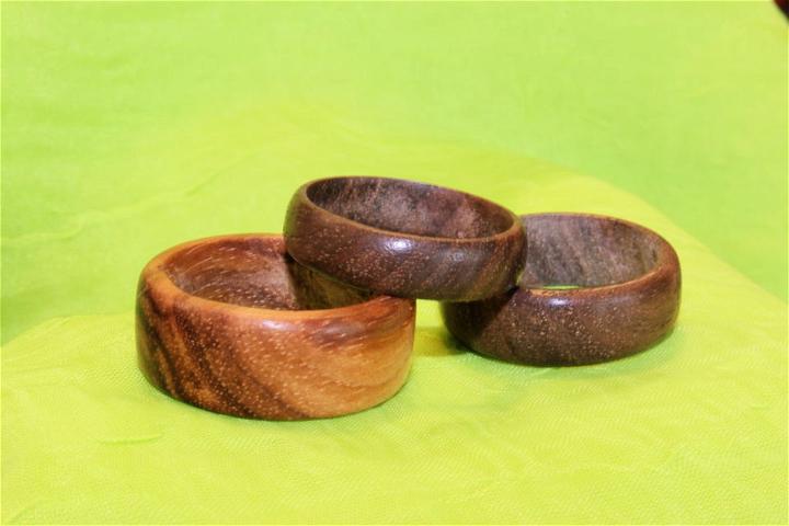 Rings Made From Solid Wood