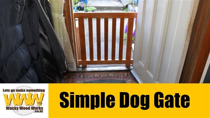 Simple Dog Gate for Front Door