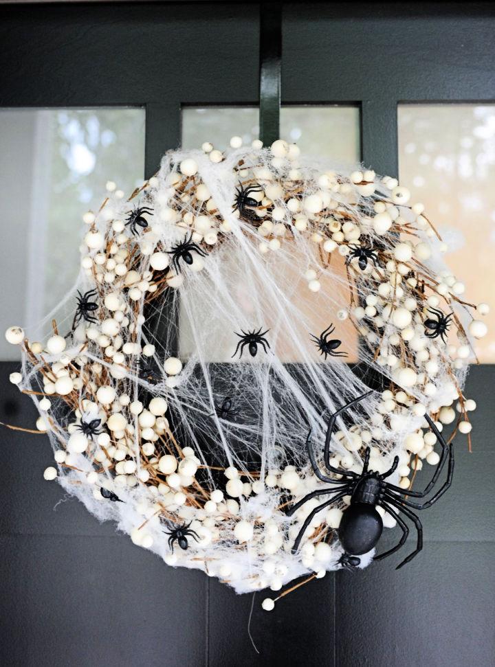 Spider Wreath For Halloween