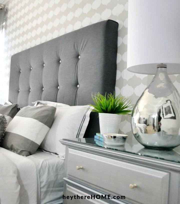 Upholstered Fabric Headboard with Tufting