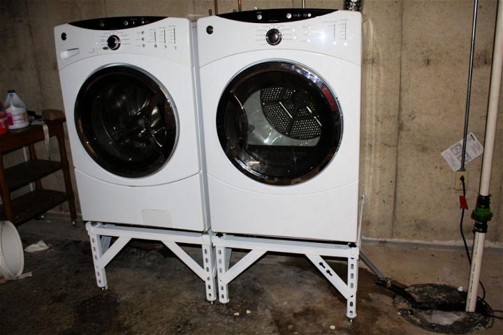 Washer and Dryer Steel Stand with Adjustable Legs