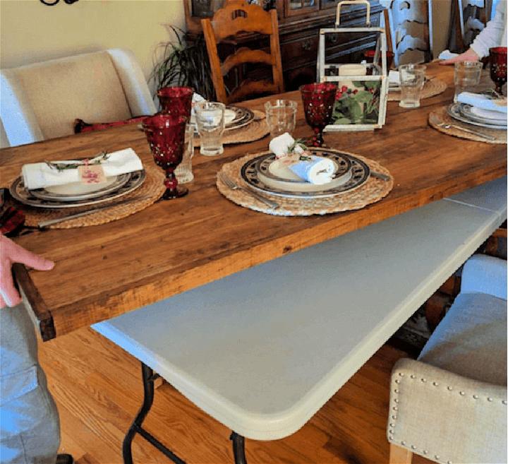 Wood Folding Table Topper