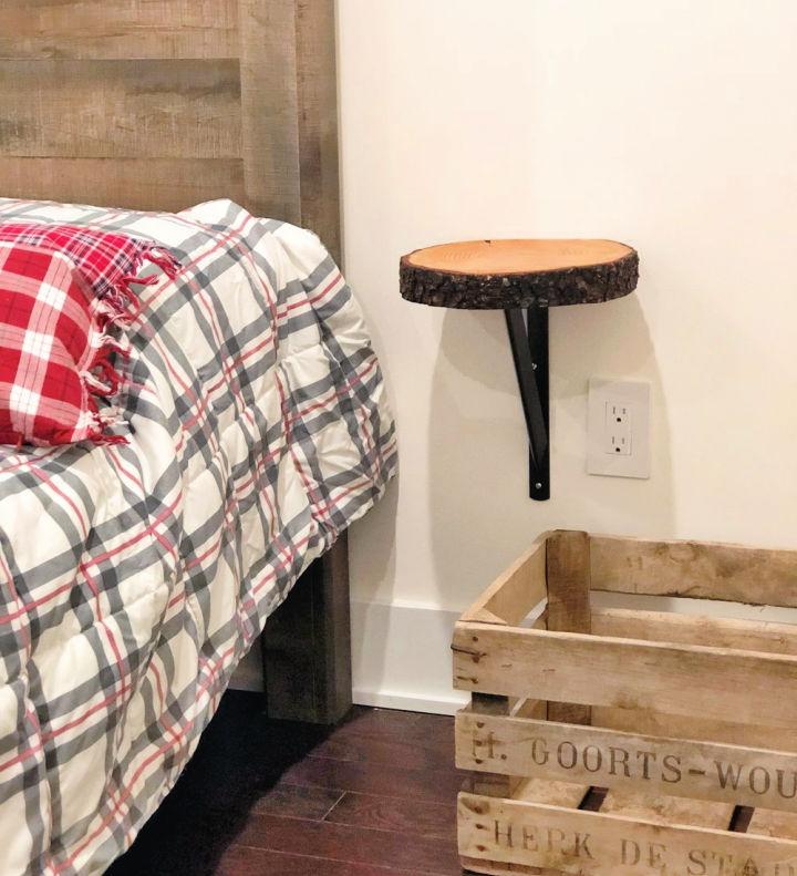Wood Slice Bedside Table