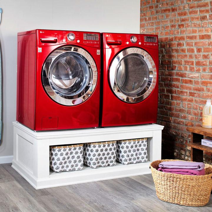 Wooden Laundry Pedestal Plan