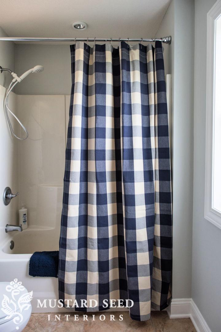 Custom Shower Curtain Tutorial