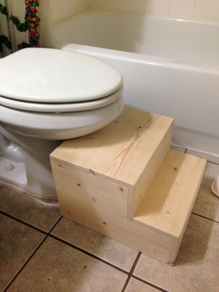 DIY Toilet Step Stool