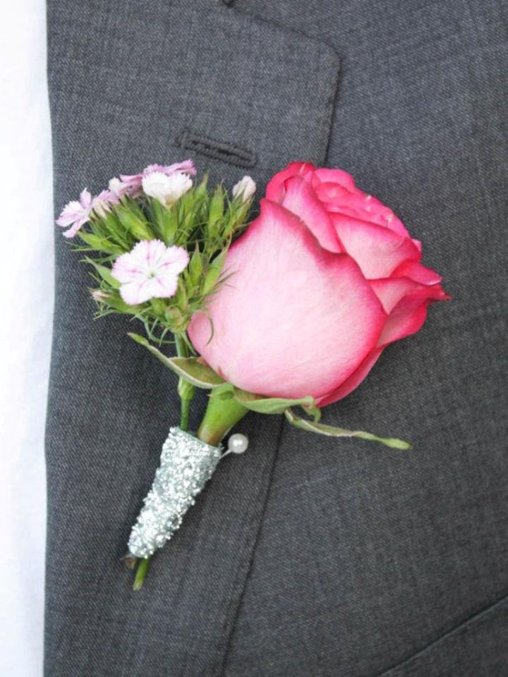 DIY Wedding Bouquet and Boutonniere