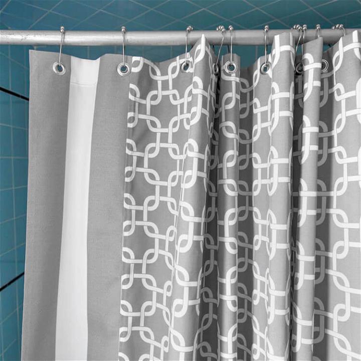 Easy to Make Shower Curtain