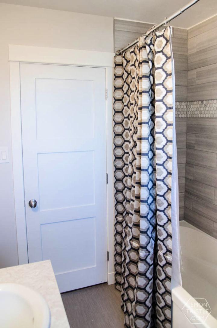 Extra Long Custom Design Shower Curtain