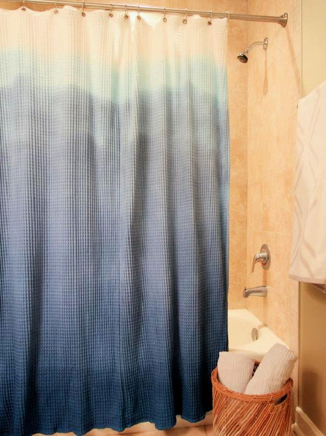 How to Make an Ombre Shower Curtain