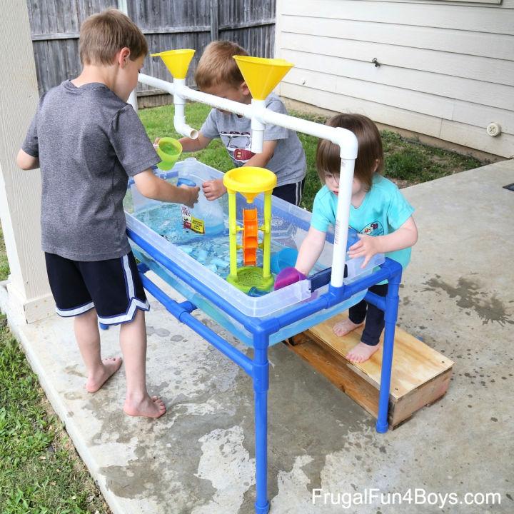 PVC Pipe Water Table for Children