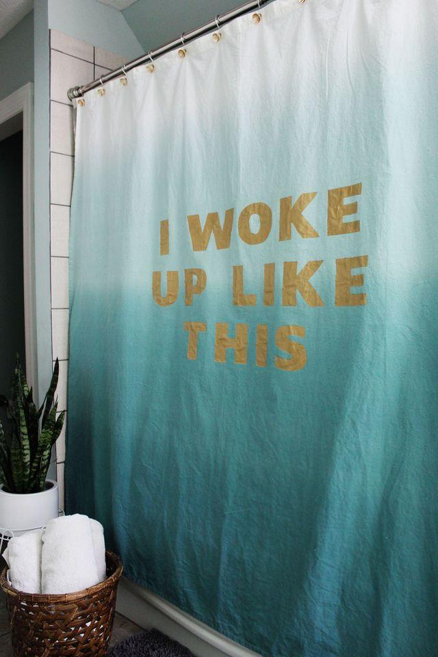 Painted Statement Shower Curtain
