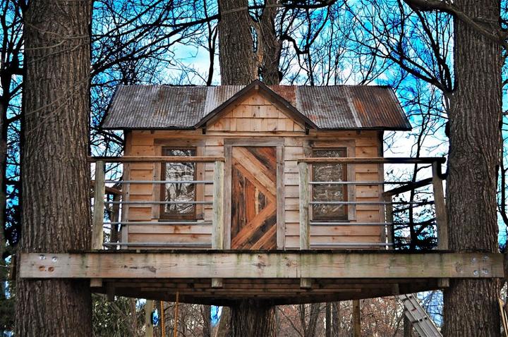 Reclaimed Wood Treehouse