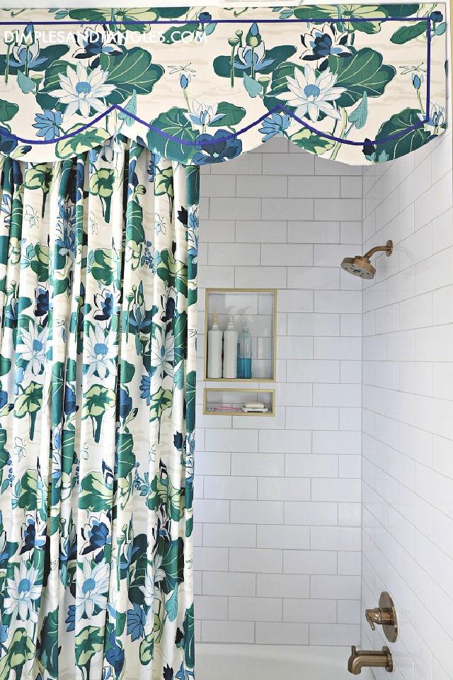 Shower Curtain and Cornice Board