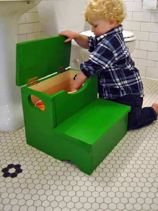 Step Stool with Built in Storage